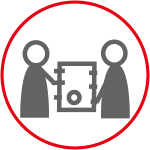 Icon für den Link zur Seite JUGEND, zwei Figuren halten Symbol für Spiele in der mitte