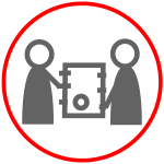 Icon für den Link zur Seite JUGEND, zwei Figuren halten Symbol für Spiele in der mitte