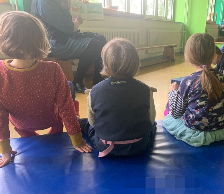 Leseprojekt Kinder in der Kita "Villa Kunterbunt"