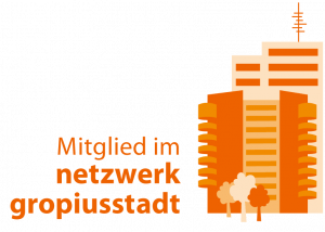 Logo: Mitglied im Netzwerk Gropiusstadt