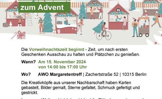 AWO Margartetentreff Kreativmarkt zum Advent 2024