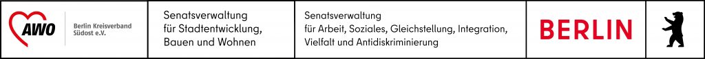 Förderlogoleiste für das Projekt Klingelzeit mit Senatslogos