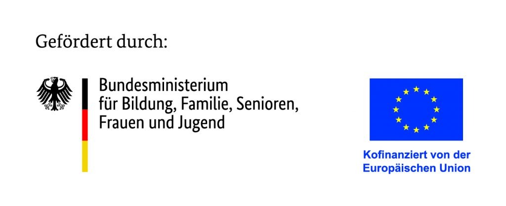 Logo Bundesministerium für Bildung, Familie, Senioren, Frauen und Jugend in Kombination mit ESF Logo