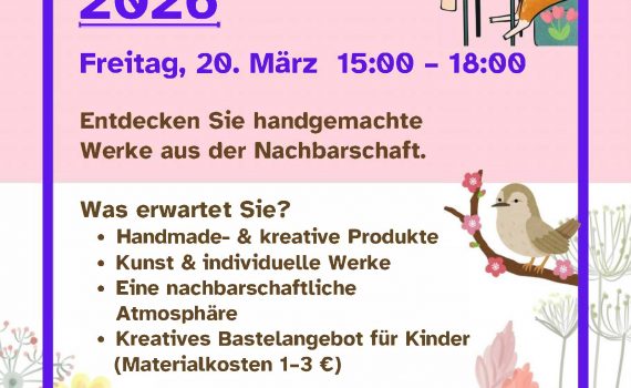 Margaretentreff, Kreativmarkt Flyer