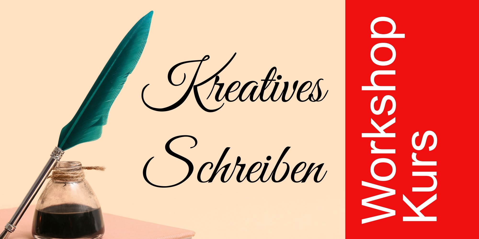 Titelbild für den Workshop Kreatives Schreiben mit Schreibfeder und Tintenfass