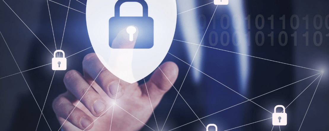 Computersicherheit, Hand grift nach Daten, Bild von Canva.com