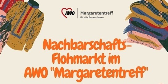 Nachbarschafts-Flohmarkt Margaretentreff, Ankündigung, Titelbild