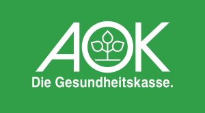 Logo der AOK Gesundheitskasse, grün