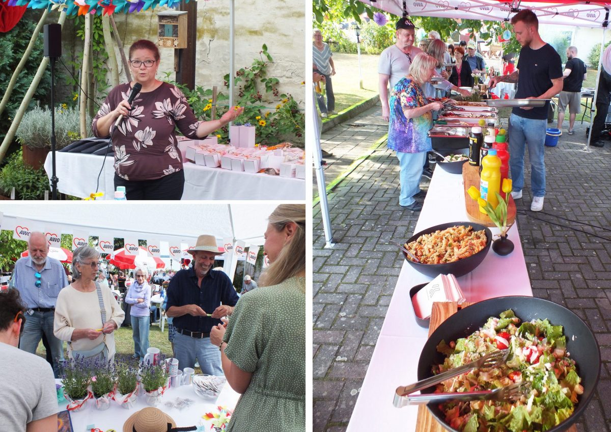 Kita Spatzenneset hat neue Spielgeräte, Holzkonstruktionen zum Sand sieben und transportieren im Sandkasten